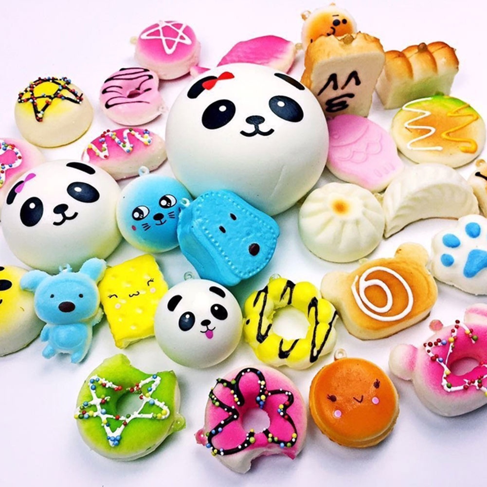 Set 30 Đồ Chơi Mềm Dẻo Giảm Stress Hình Động Vật Dễ Thương