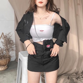 Set đồ Natthy Crystal màu đen cá tính
