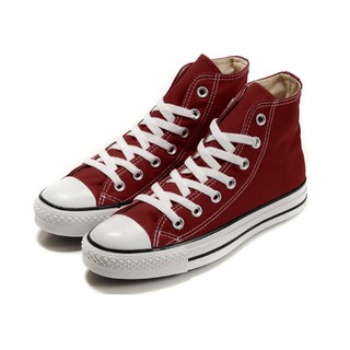 Giày Sneaker Cổ Cao Đỏ Mận Nữ