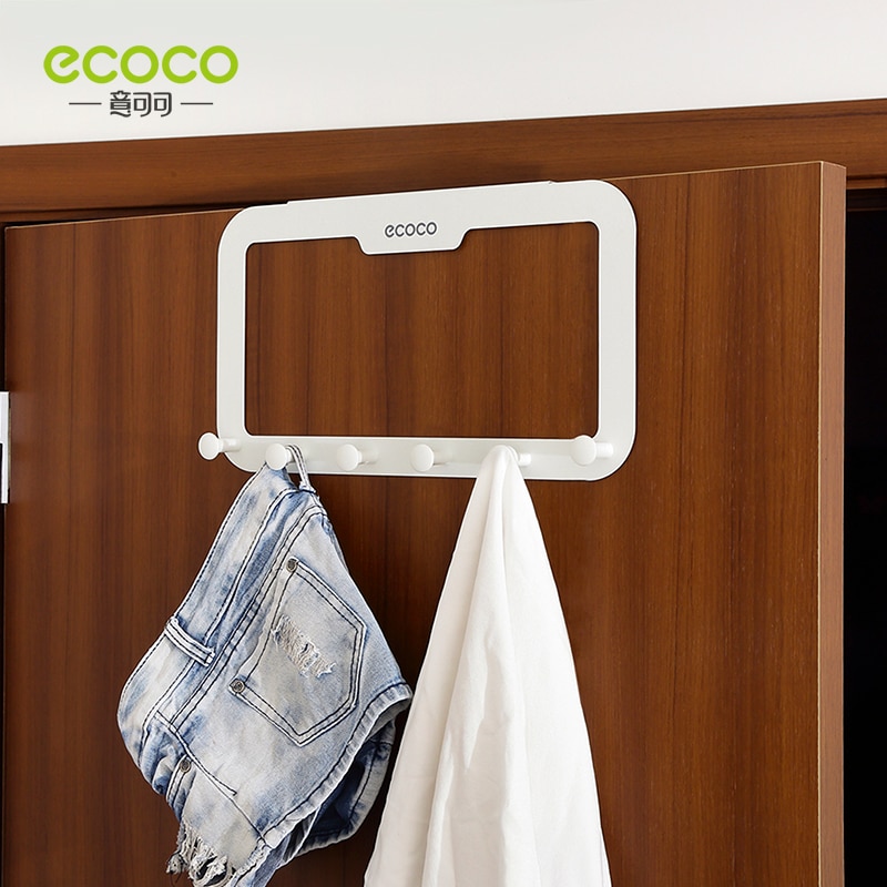 Móc treo ECOCO gắn trên cửa/tủ quần áo/tường sắp xếp gọn gàng cho phòng tắm/nhà bếp