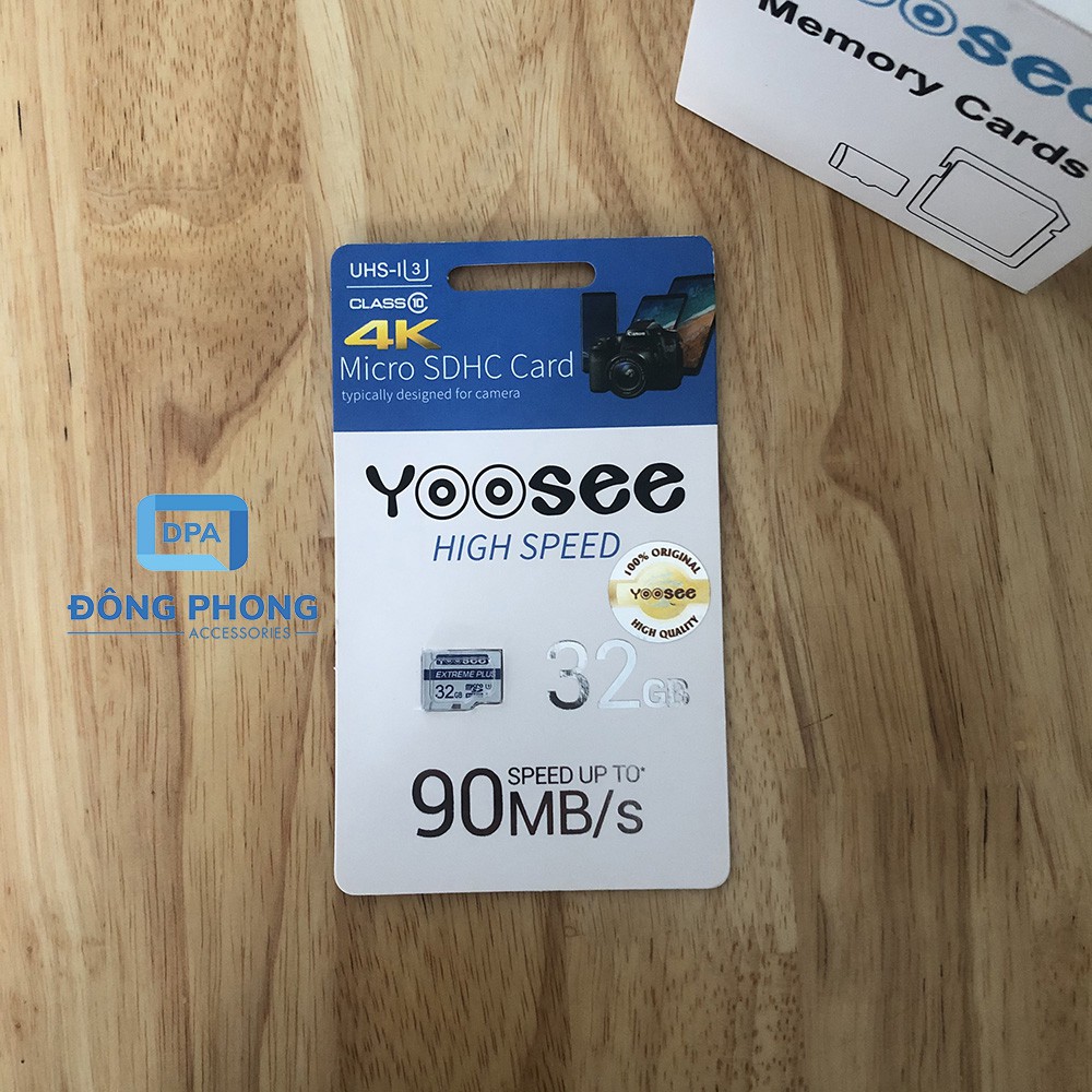 Thẻ Nhớ Microsdxc 32GB Yoosee Extreme Plus UHS-I U3 4K R90MB/S W40MB/S Chính Hãng