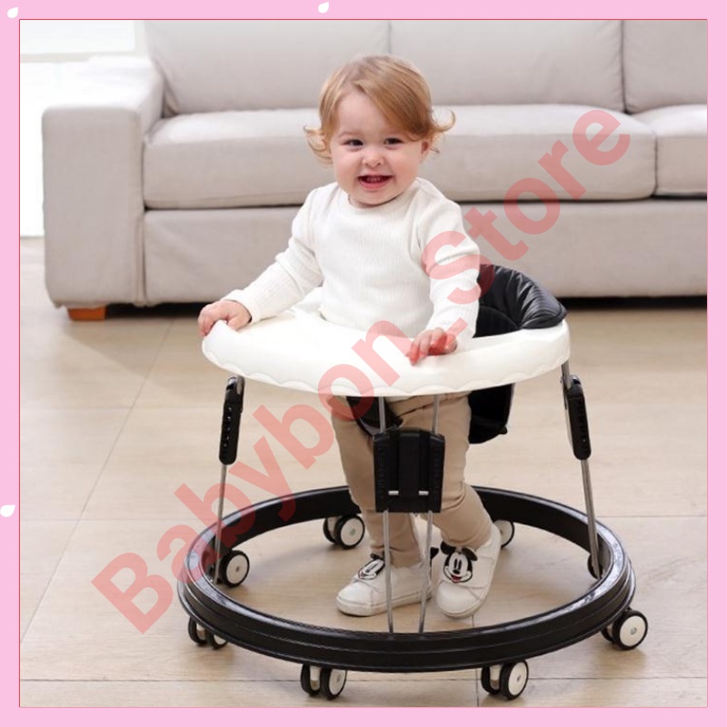 Xe tròn tập đi cho bé MOMMY KIDS điều chỉnh 5 cấp độ,Kết hợp ghế ăn dặm . nhựa dẻo cao cấp , chế độ xoay 360