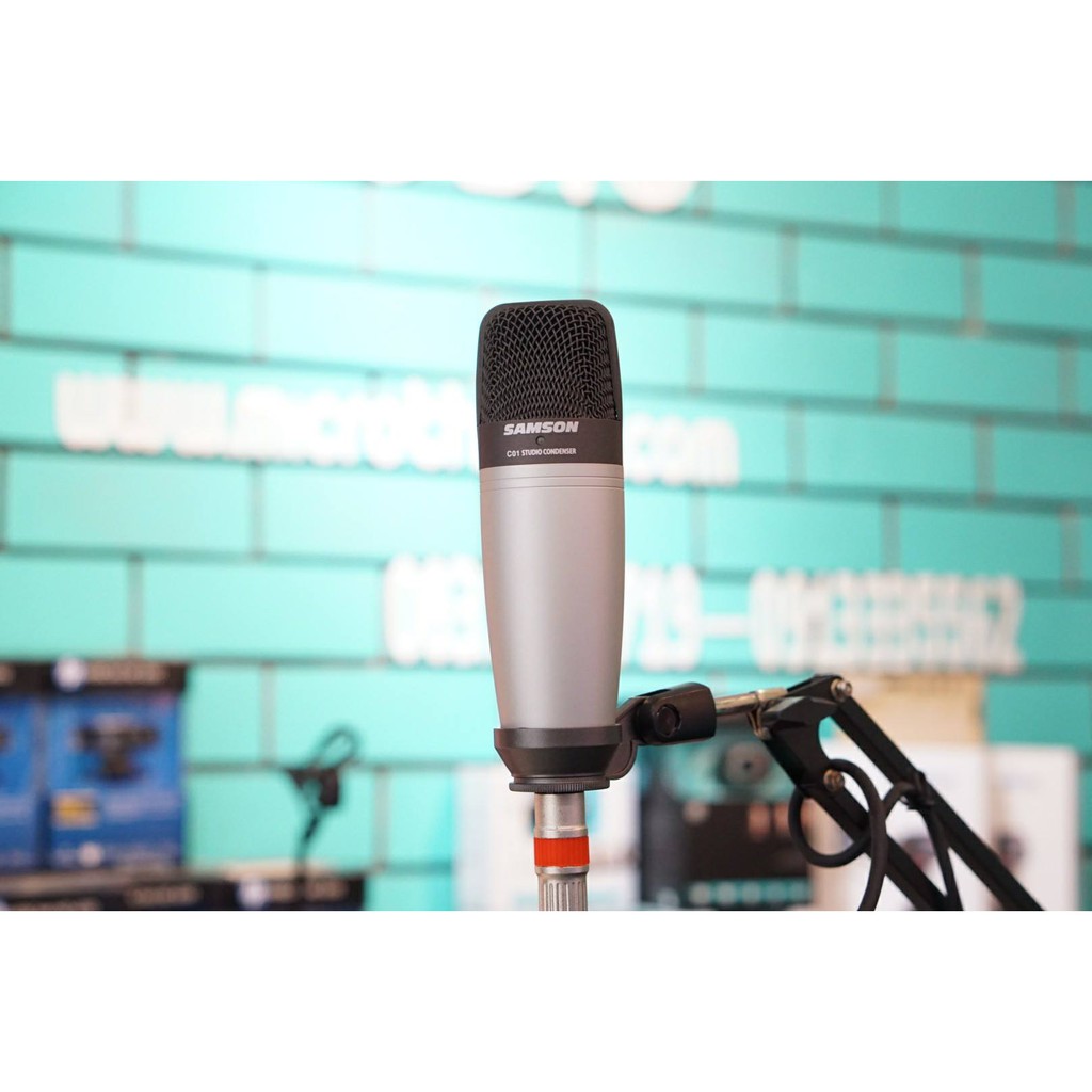 Micro phòng thu SAMSON C01 tặng kèm dây micro - Hàng chính hãng, bảo hành 12 tháng