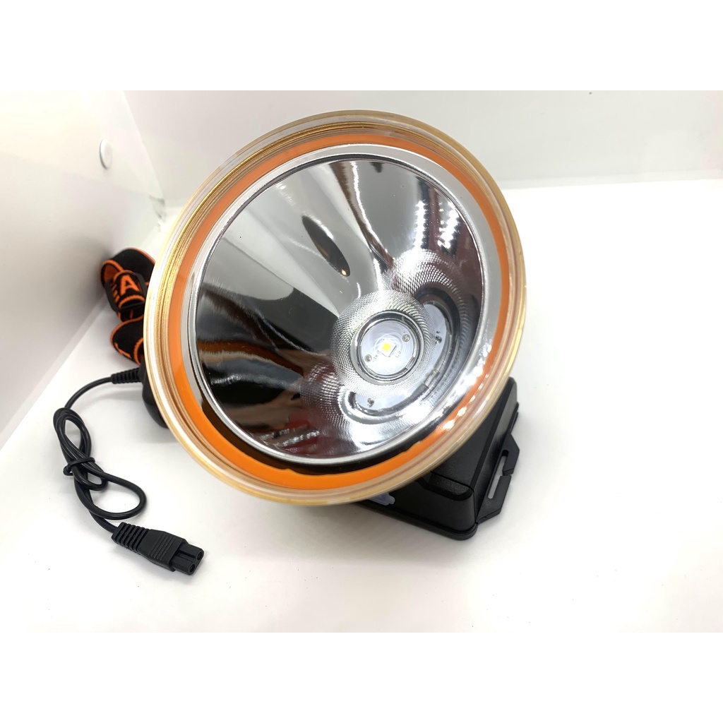 Đèn pin đội đầu siêu sáng, đèn đeo đầu Mango 5 Full sáng gom chiếu xa chóa lớn 10cm