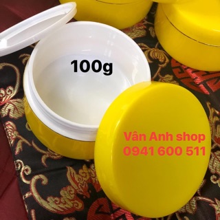Combo 50 Hủ đựng kem body 100g màu vàng