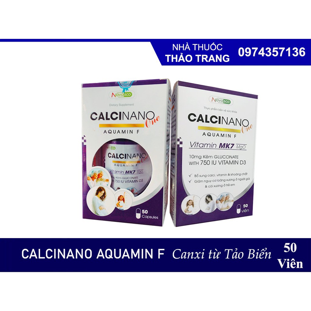 CALCINANO AQUAMIN F- Canxi từ tảo- Canxi mk7 d3