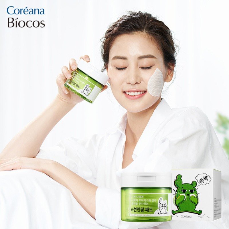 Miếng làm sạch da COREANA BIOCOS DAILY HEALING PAD