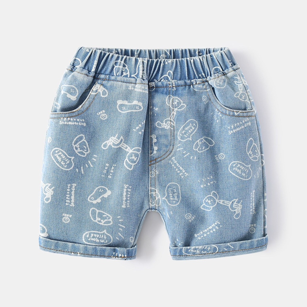 Quần Jean bé trai WELLKIDS quần short cho bé nhiều mầu (3313)