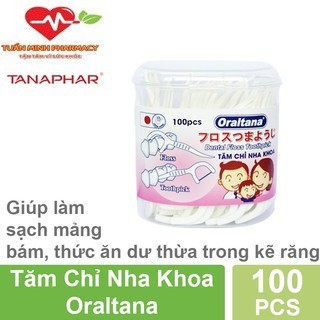 Tăm chỉ nha khoa Oraltana (Lọ 100 Chiếc)