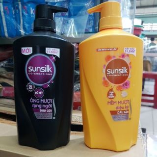Dầu gội đầu sunsilk 900g ( đen, vàng)