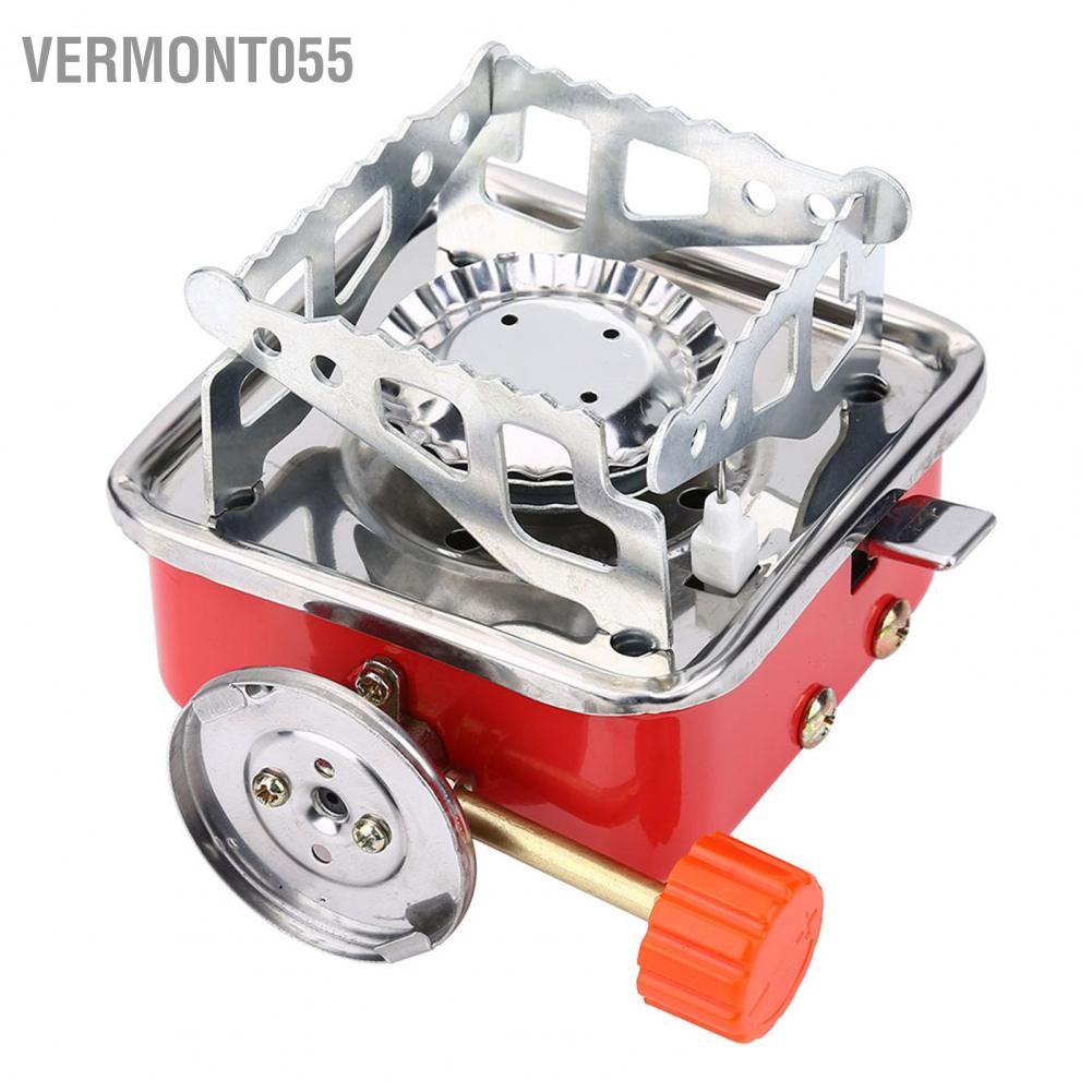 Vermont055 Portable Mini Outdoor Folding Metal Camping Gas Stove Furnace Burner Picnic