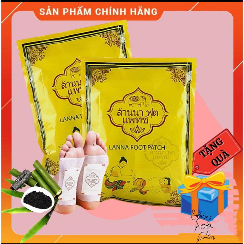 👍Hộp 10 Miếng Dán Chân Thải Độc Thái Lan Detox Lanna Foot Patch👍