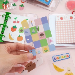 Tab phân trang PVC dễ thương cho sổ còng mini 3 lỗ