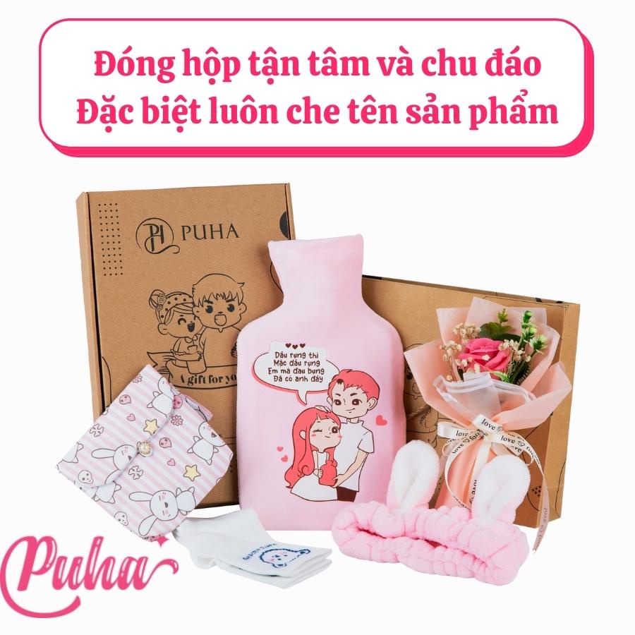 Quà tặng 8/3, sinh nhật bạn gái, quà tặng 20/10, quà tặng 24/12 phiên bản Box love PUHA có hoa hồng sáp