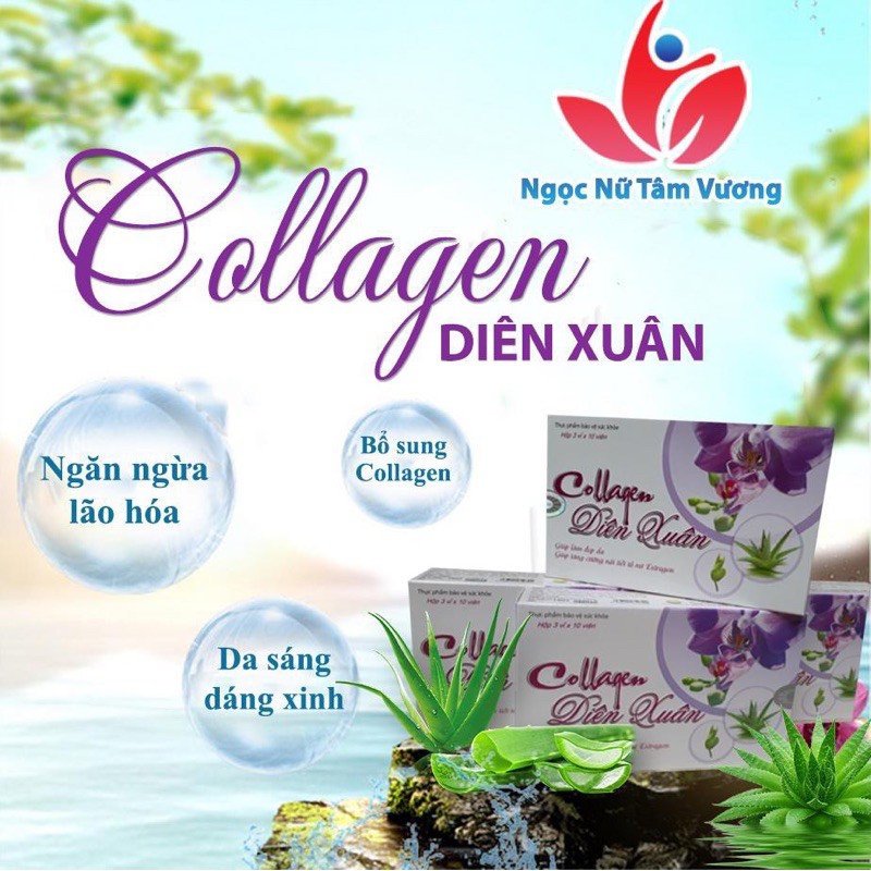 Viên tái tạo da collgen Diên Xuân LOẠI TỐT NHẤT giúp xóa nếp nhăn cho da căng mịn | BigBuy360 - bigbuy360.vn
