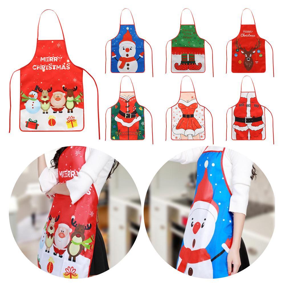 CONOPERY Tạp Dề Màu Sắc Thời Trang Dùng Làm Quà Tặng Giáng Sinh