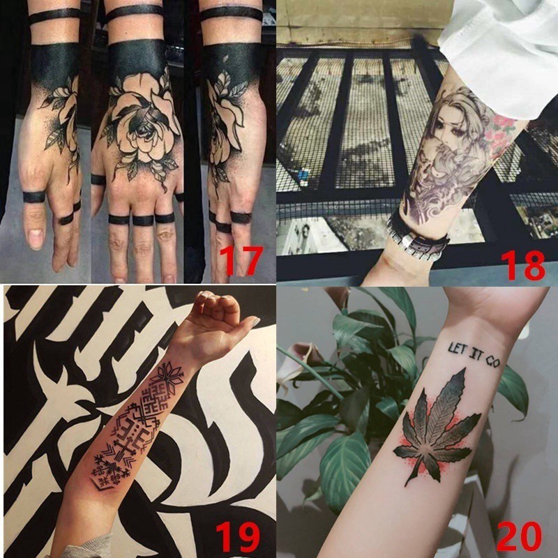 Hình Xăm Dán Tạm Thời Nhiều Kiểu Dáng