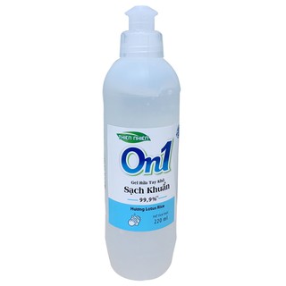 Gel Rửa Tay Khô ON1 220ml LOTUS RICE Sạch Khuẩn 99,9%