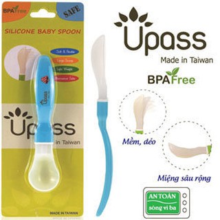 Thìa ăn dặm silicon siêu mềm Upass UP3028