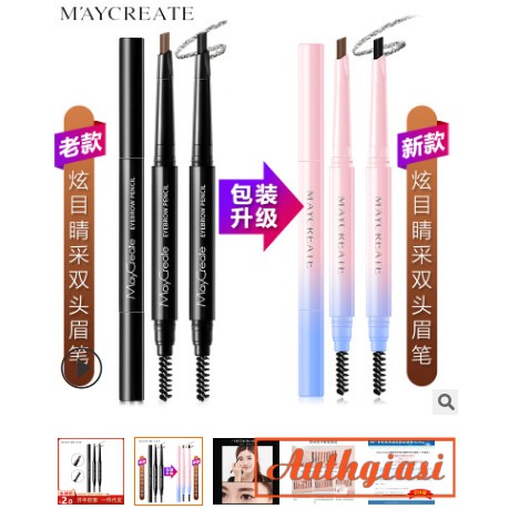 Chì kẻ mày Maycreate Eyebrow Pencil MCE101 đầu chống trôi nước | BigBuy360 - bigbuy360.vn