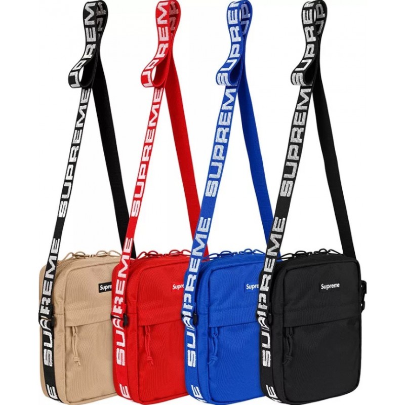 SUPREME BAG - Túi Supreme Shoulder SS18 (black,red,yellow) [Mirror Quality]