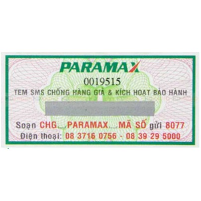 VANG SỐ PARAMAX MX 2000 .