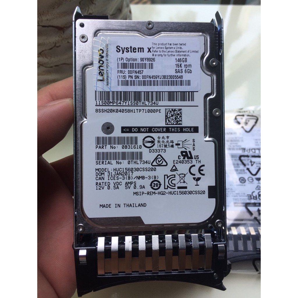 HDD LENOVO IBM 146Gb 15K SAS 2.5"inch 42D0677 dùng cho máy chủ