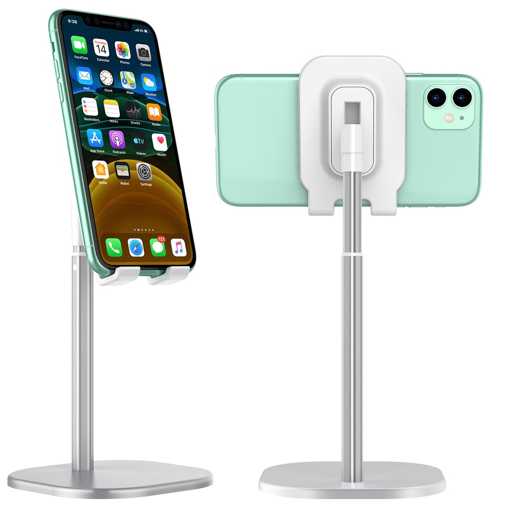 Giá Đỡ Điện Thoại Màu Bạc Có Thể Xoay Được