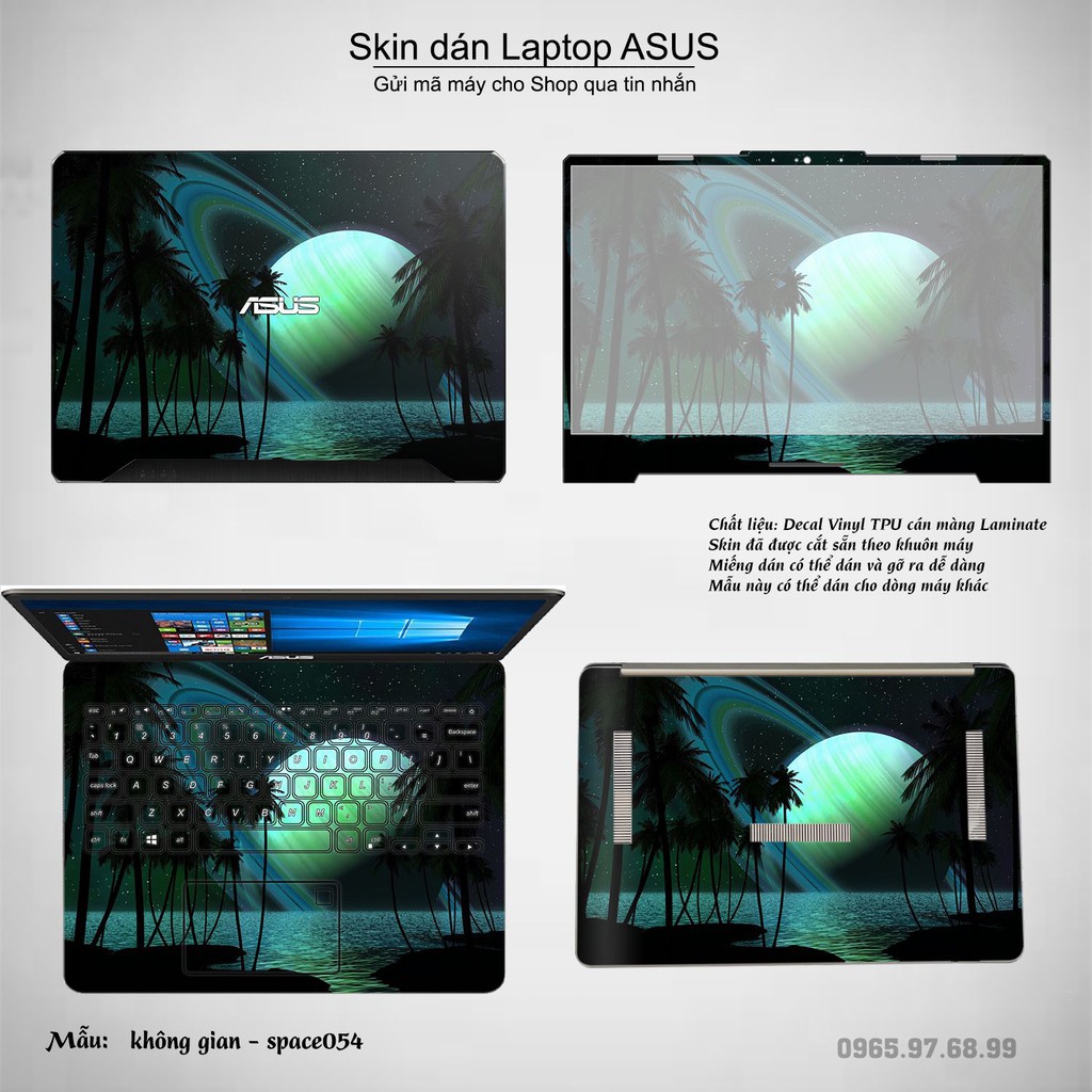 Skin dán Laptop Asus in hình không gian _nhiều mẫu 9 (inbox mã máy cho Shop)