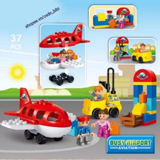 Gorock – Bộ lắp ráp Sân bay tương thích lego duplo