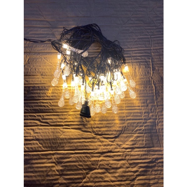 Đèn Led Giọt Nước Trang Trí Sân Vườn 10M Không Nháy,Đèn Treo Thả Quấn Cây .