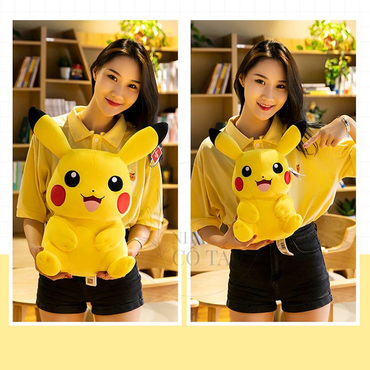 Thú Nhồi Bông Pikachu Siêu Độc Lạ Dê Thương - Siêu Mềm Mại Đáng Yêu