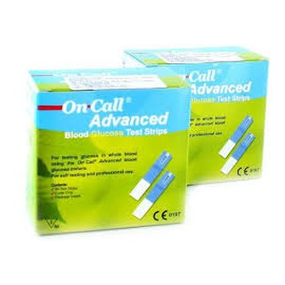 Que thử đường huyết On call advanced chính hãng hộp 25 que