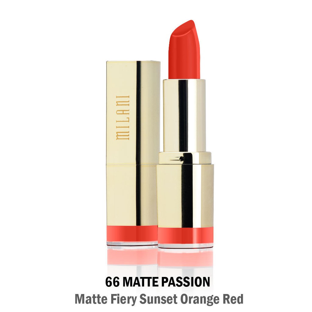 Son lì Milani mầu cam đỏ Passion 66