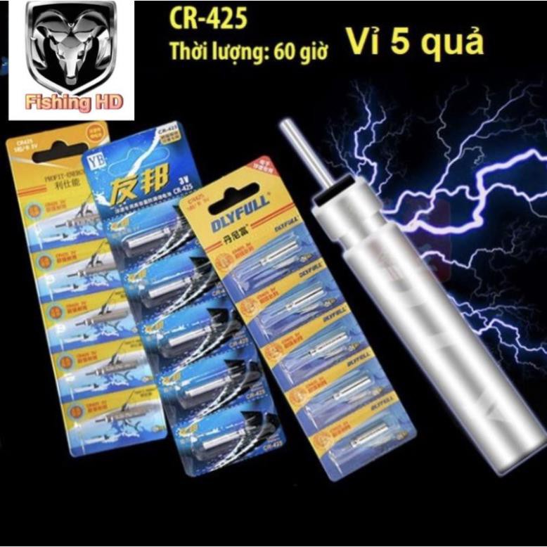 Pin CR-425 Chuyên Lắp Phao Câu Đêm Phao Câu Đài Ngày Đêm [ Vỉ 5 quả ] PC1 đồ câu FISHING_HD