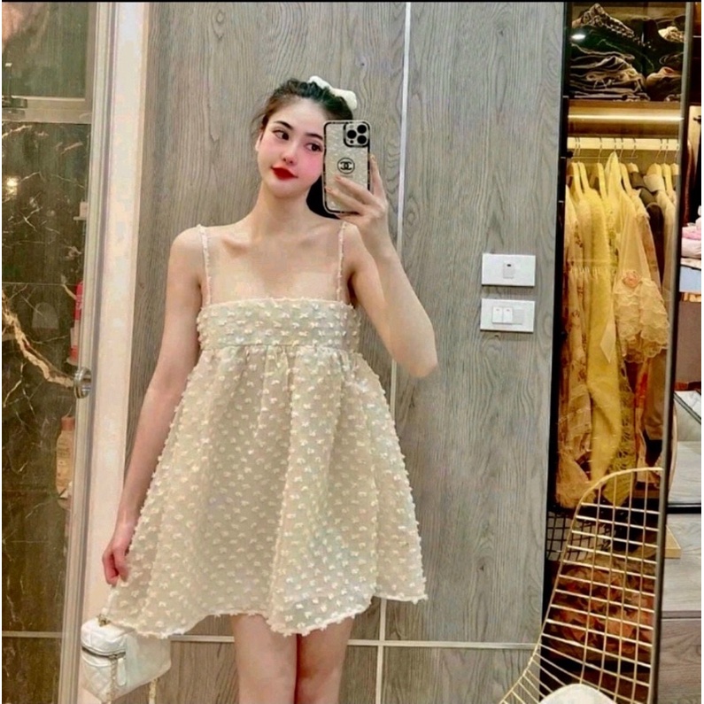 Đầm babydoll vải xốp ☘️☘️☘️Ly alohashop91