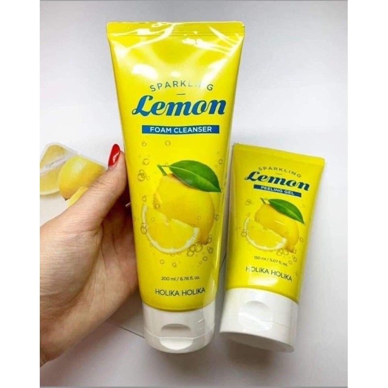 Sữa rửa mặt Holika Holika Sparkling Lemon Foam Cleanser 200ml_18771