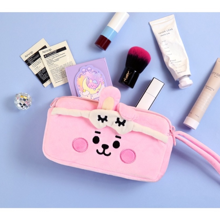 MONOPOLY X LINE FRIENDS BT21 BABY DOLL PEN POUCH  HỘP BÚT HÌNH BT21 BẢN PARTY