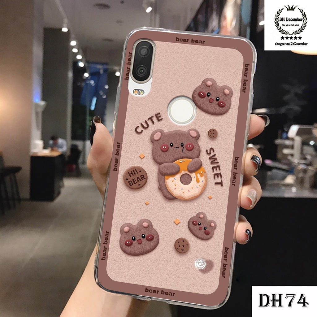 Ốp lưng dẻo Vsmart ACTIVE 1 in hình 3D GẤU cute be@r, soda, happy day cực hot ,thời thượng