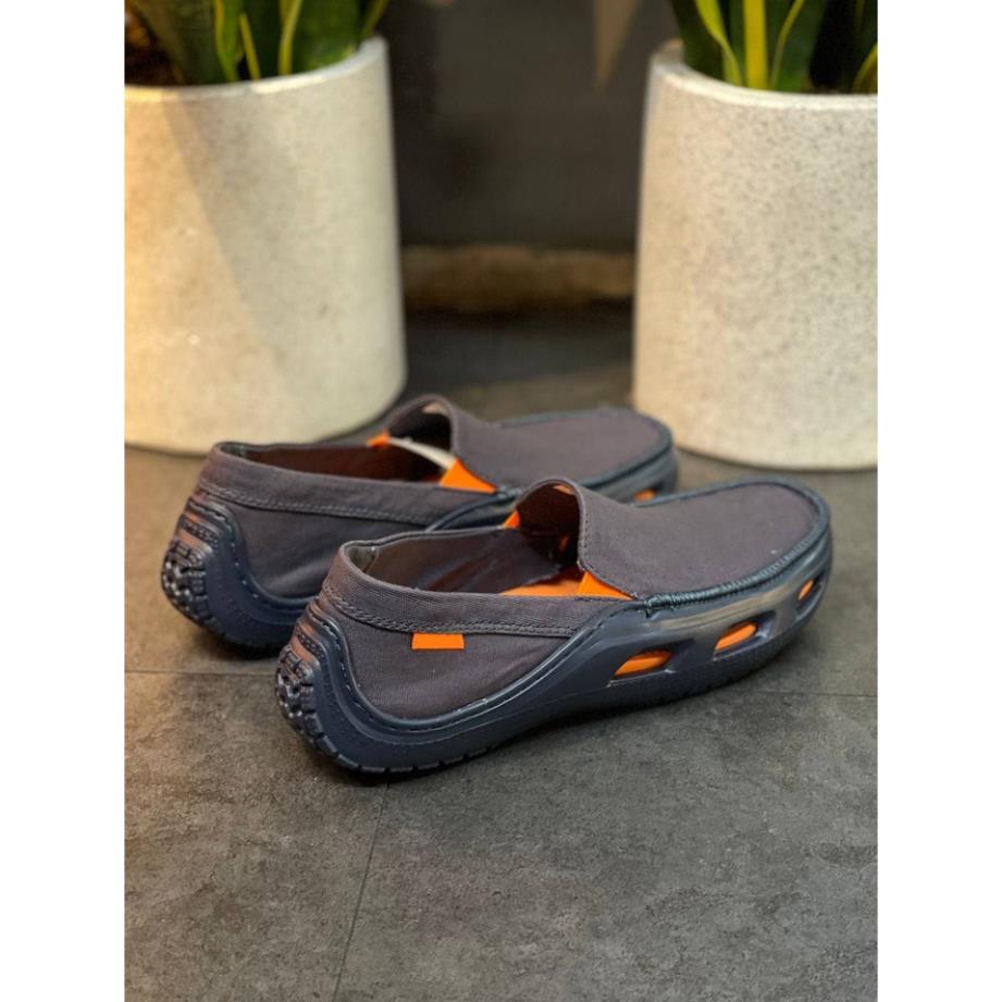 Giày Nam Cross TideLine, slip on nam, chất liệu vải bố có đệm êm, đế nhựa hạn chế trơn trượt JKK
