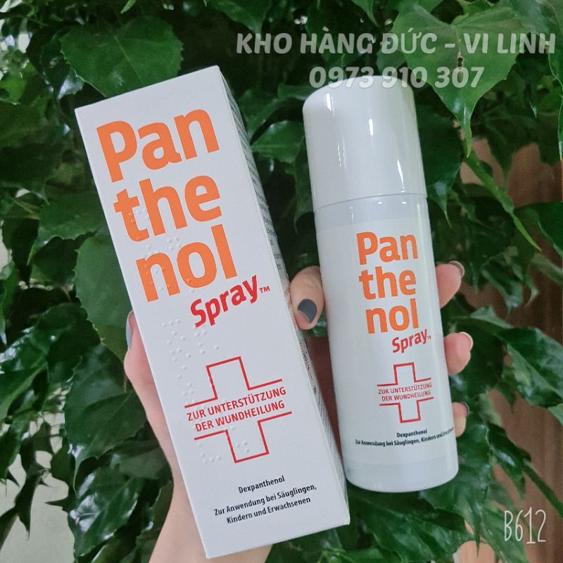 (Bill Đức ảnh sau) Xịt dưỡng da Panthenol spray 130ml hàng Đức