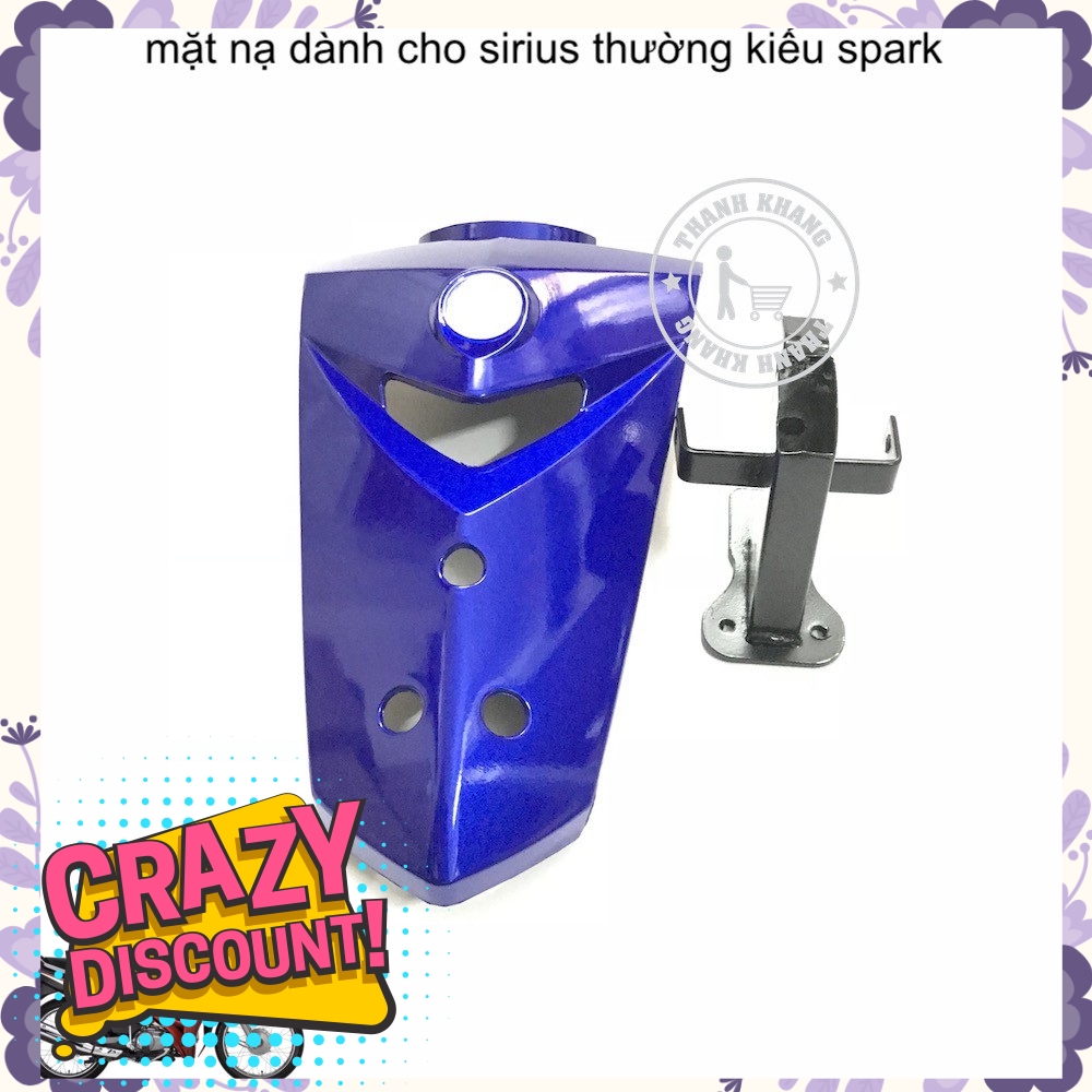 . Mặt nạ xe độ kiểu spark dành cho xe SIRIUS ngầu hàm hố kiêu ngạo thanh khang màu xanh dương 006001008