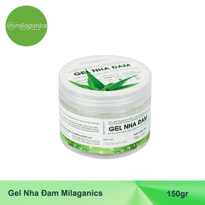 Gel Nha Đam Dưỡng Ẩm, Làm Dịu Da giúp da trắng sáng đều màu Milaganics 150g - 3200329