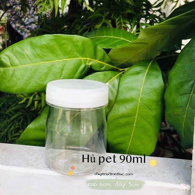 Hủ nhựa sữa chua pet 90ml ( không dùng ủ nc sôi)