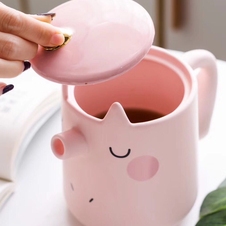 Bộ Bình Ly Gốm Sứ Kỳ Lân Mơ Màng Uống Trà Tiếp Khách Phòng Khách