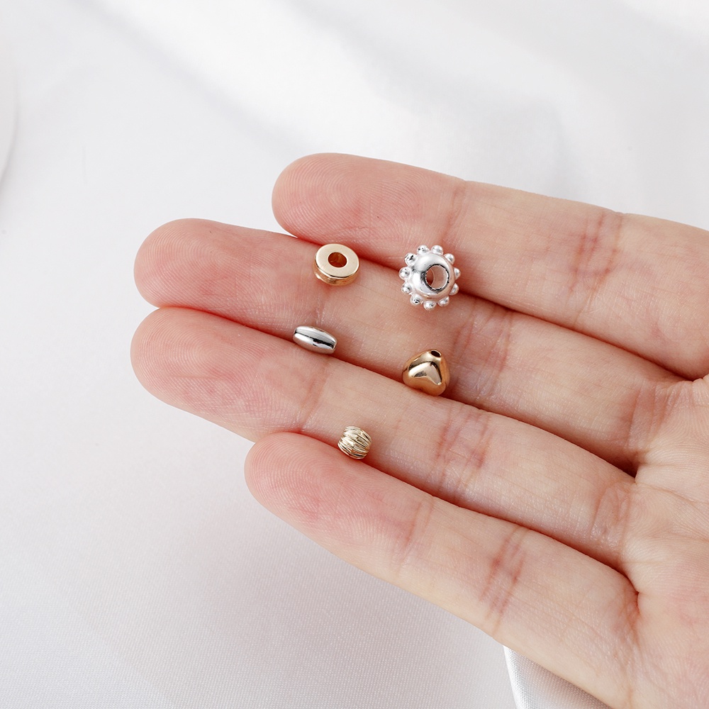 Set 200 Hạt Cườm Lỗ Thẳng Dùng Làm Trang Sức Thủ Công