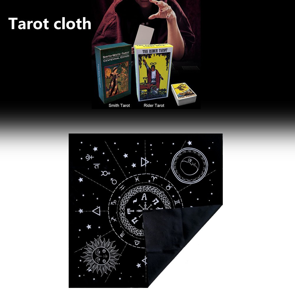 Khăn Trải Bàn Bói Bài Tarot In Hình 12 Cung Hoàng Đạo