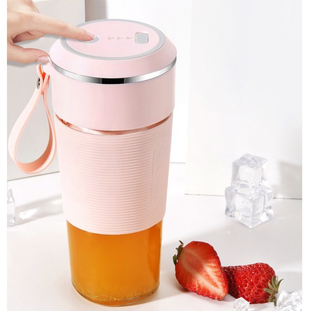 Máy Xay Sinh Tố Cầm Tay Mini Đa Năng Cao Cấp JUICER Dung Tích 400ml, Pin 2000mA [ Bảo Hành 12 Tháng] [ Tặng Kèm Quà ]