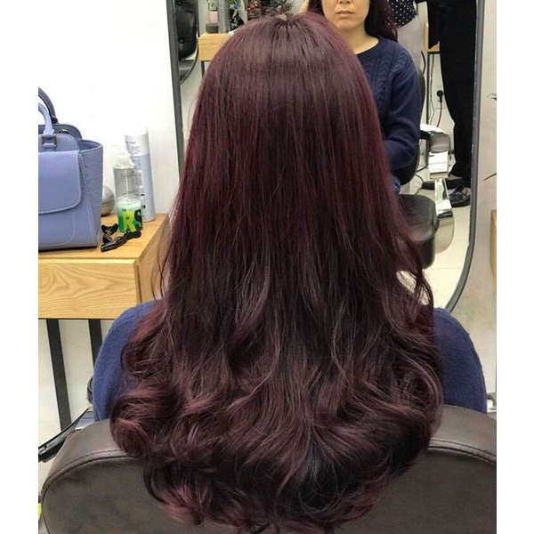 Thuốc Nhuộm Tóc Màu NÂU TÍM Không Tẩy | Bơ HAIR