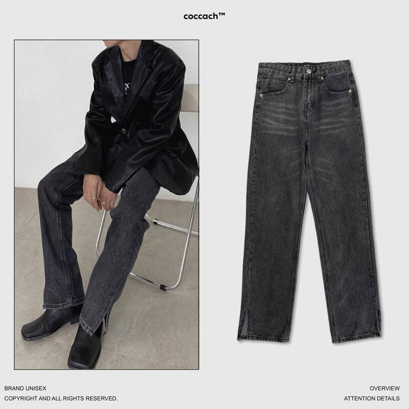 Quần jeans cao cấp ống suông QD3936 by COCCACH
